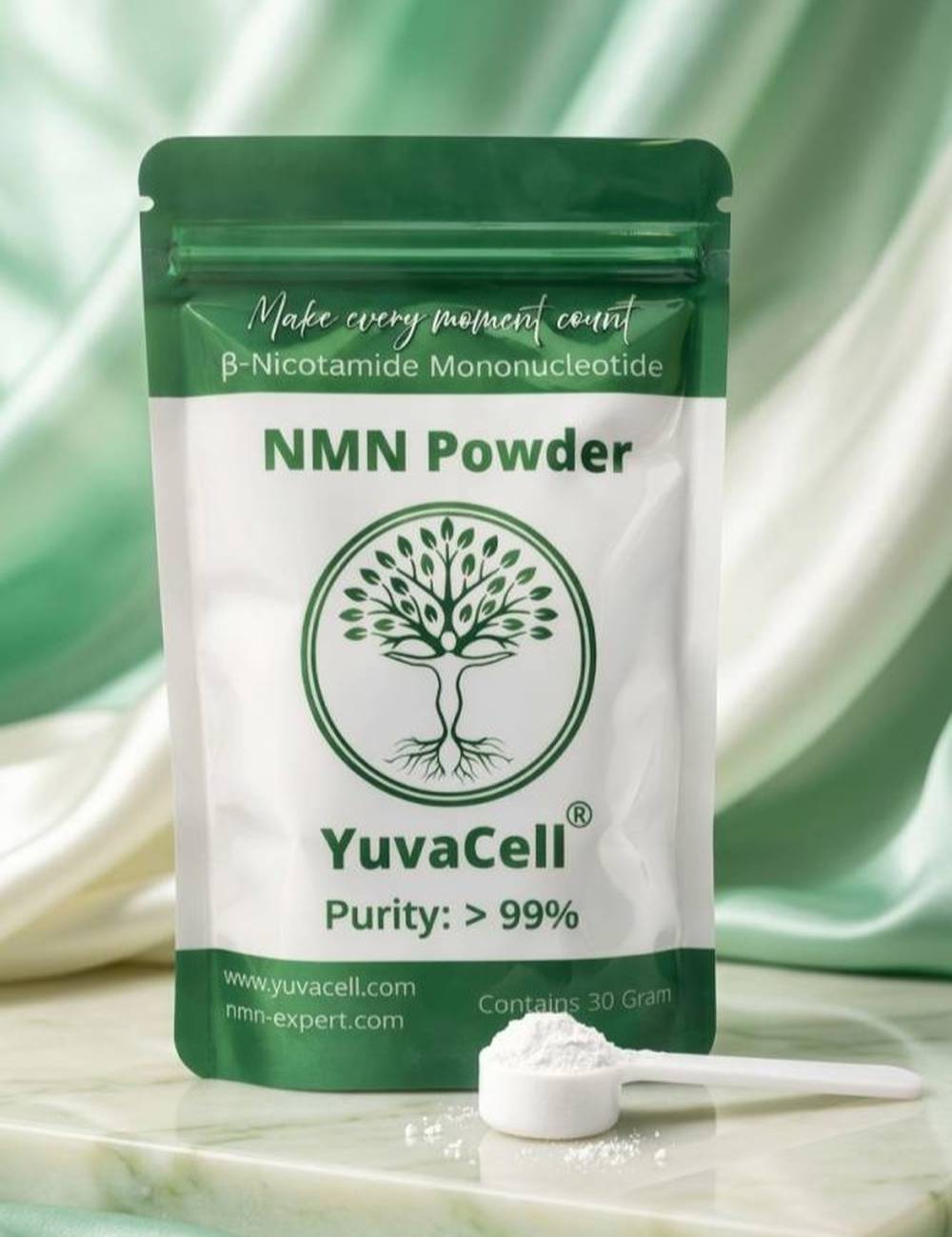 NMN poeder 30 gram meer dan 99% zuiver - Yuvacell premium NMN supplementen